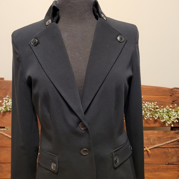 Black blazer with Button details - Picture 1 of 4
